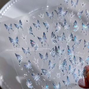 لنز ناخن پروانه آبی  کد MS558